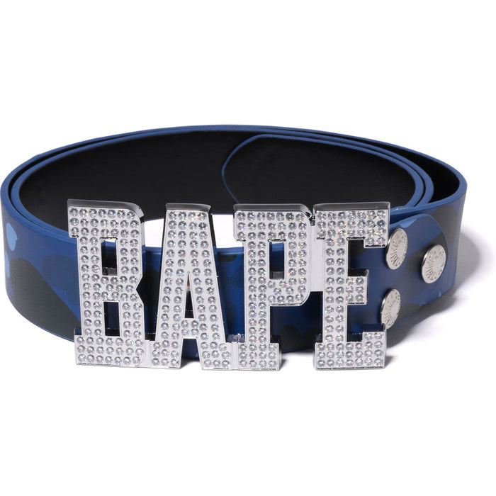 COLOR CAMO BAPE LEATHER BELT MENS