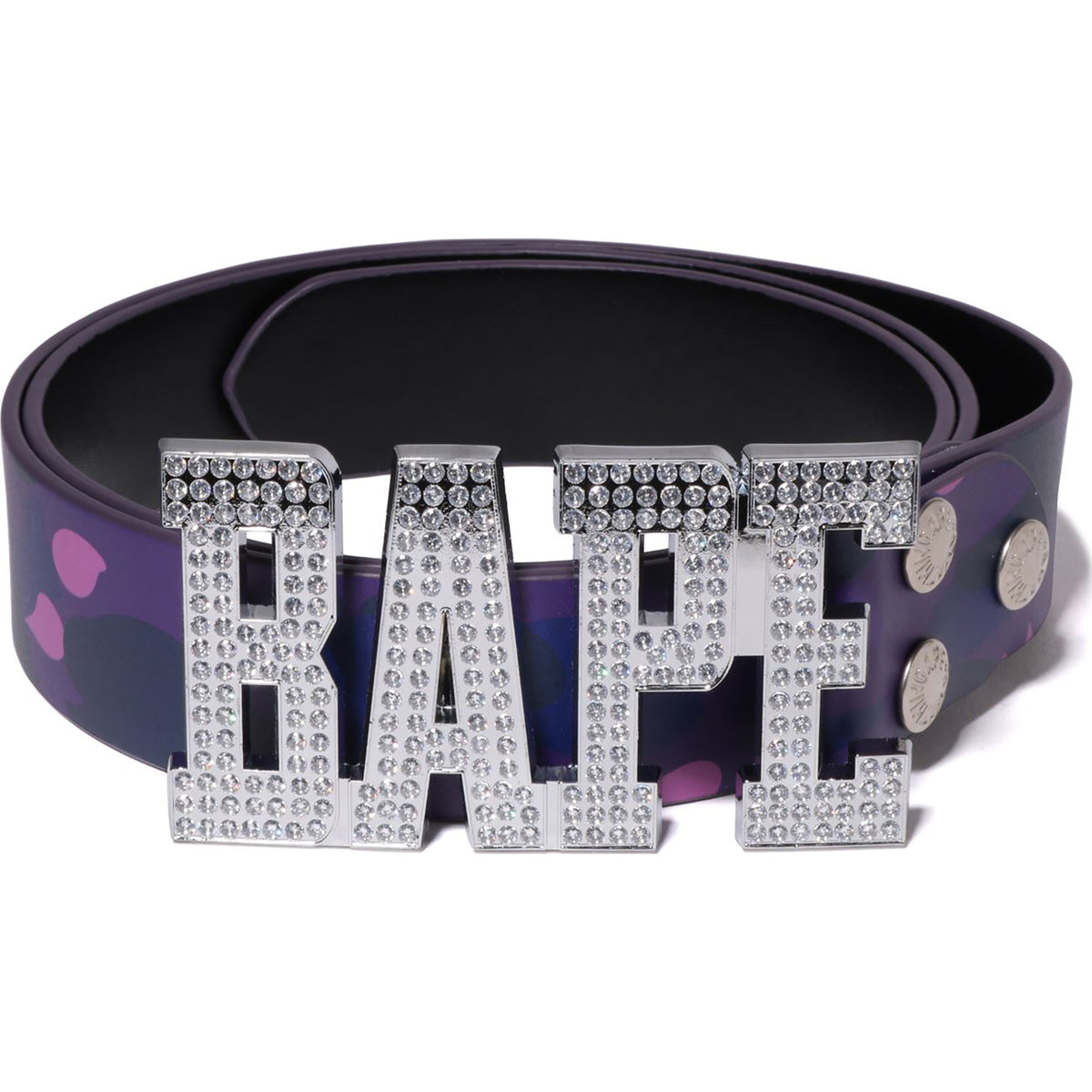 COLOR CAMO BAPE LEATHER BELT MENS