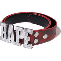 COLOR CAMO BAPE LEATHER BELT MENS