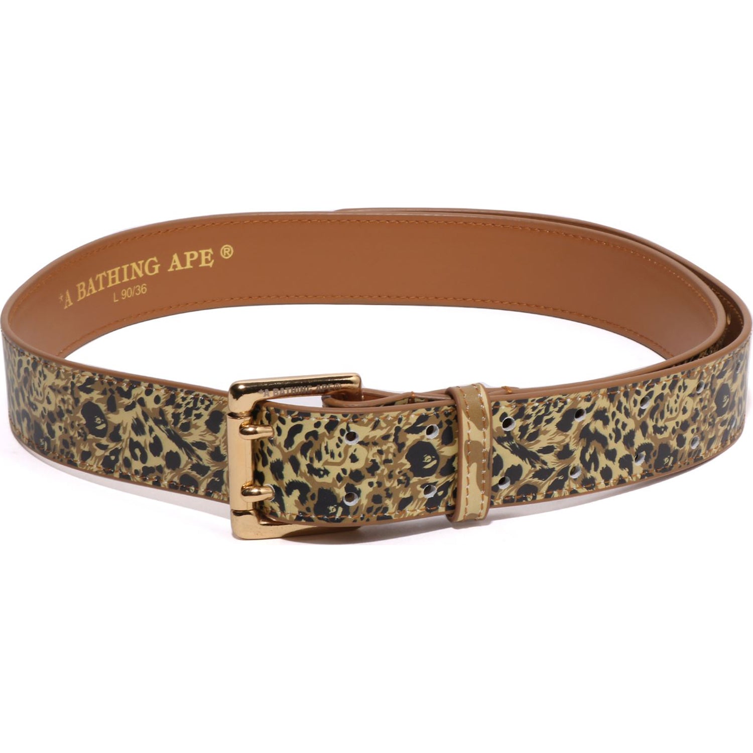 Ape ヒョウ柄 LEATHER BELT XL ベルト WILD LEOPARD PATTERN LEATHER BELT MENS – us.bape.com