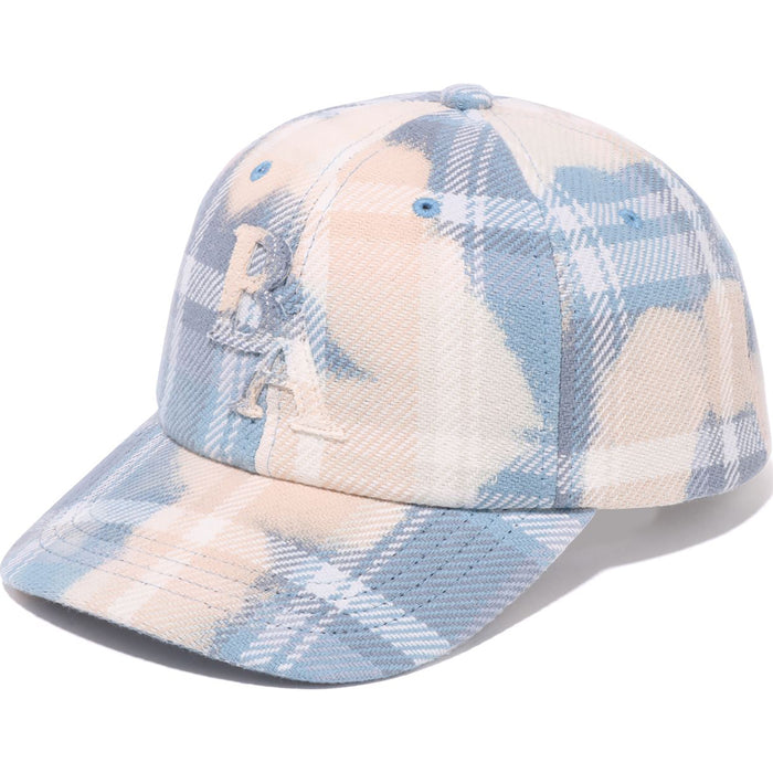 BLEACHED BAPE CHECK PANEL CAP MENS