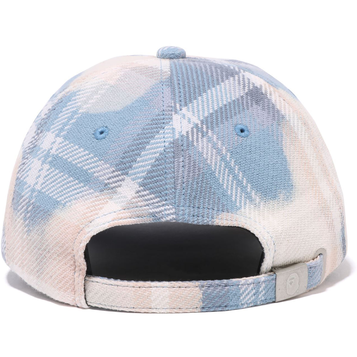 BLEACHED BAPE CHECK PANEL CAP MENS