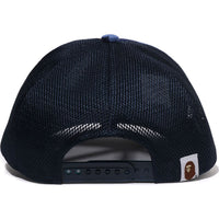 COLOR CAMO CRYSTAL BATHING APE LOGO MESH CAP LADIES