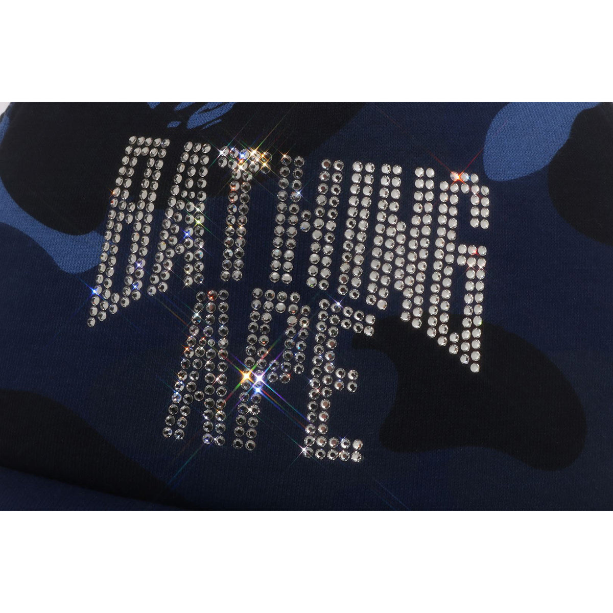 COLOR CAMO CRYSTAL BATHING APE LOGO MESH CAP LADIES