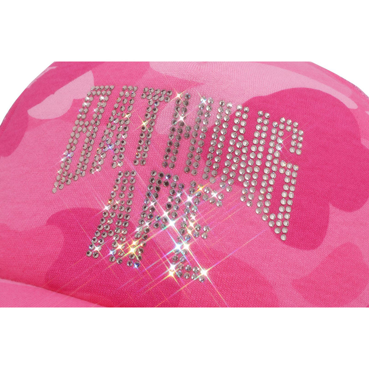 COLOR CAMO CRYSTAL BATHING APE LOGO MESH CAP LADIES