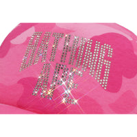 COLOR CAMO CRYSTAL BATHING APE LOGO MESH CAP LADIES