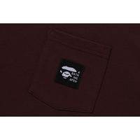 A BATHING APE LABEL POCKET TEE MENS