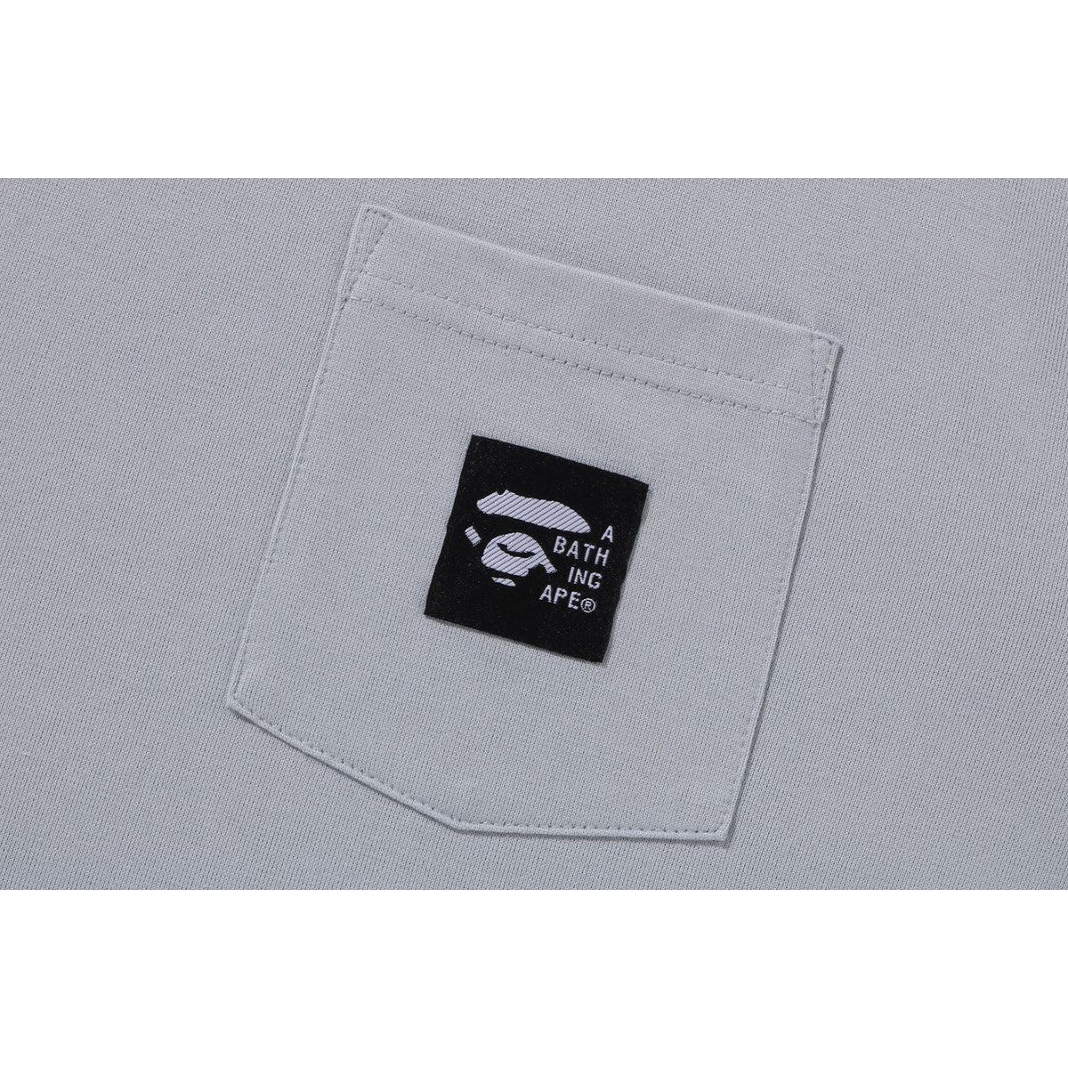 A BATHING APE LABEL POCKET TEE MENS