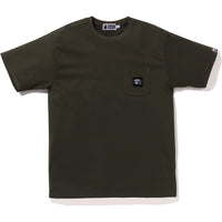 A BATHING APE LABEL POCKET TEE MENS