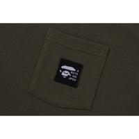 A BATHING APE LABEL POCKET TEE MENS