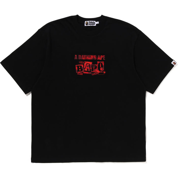 BAPE TEXT GRAPHIC TEE MENS