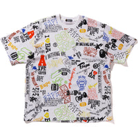 HAND DRAW PATTERN RELAXED FIT TEE MENS