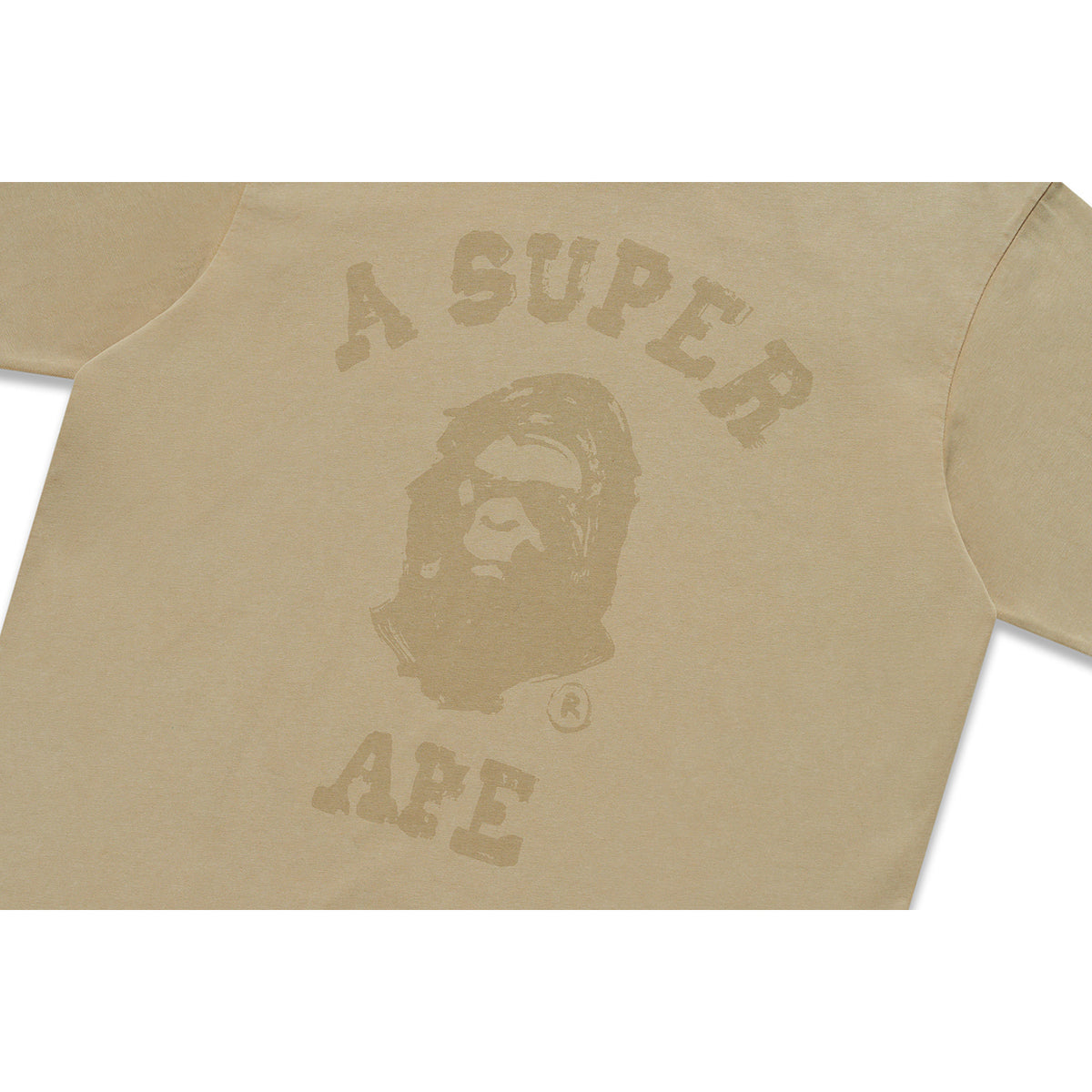BAPE X KIDSUPER GARMENT DYE COLLEGE LOGO TEE MENS
