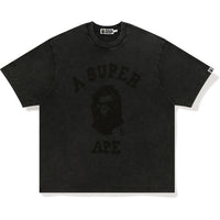 BAPE X KIDSUPER GARMENT DYE COLLEGE LOGO TEE MENS