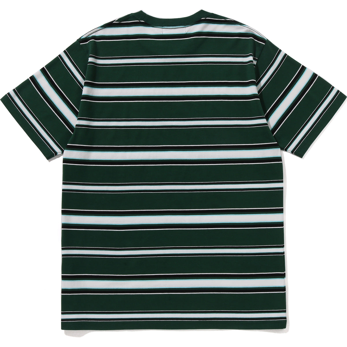 BAPE MENS APE HEAD COLLEGE STRIPE TEE