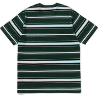 BAPE MENS APE HEAD COLLEGE STRIPE TEE