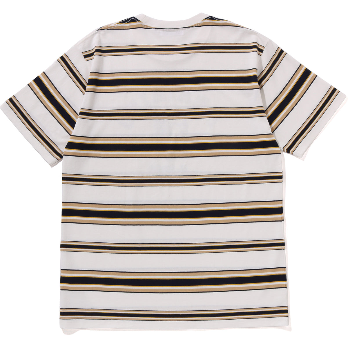 BAPE MENS APE HEAD COLLEGE STRIPE TEE
