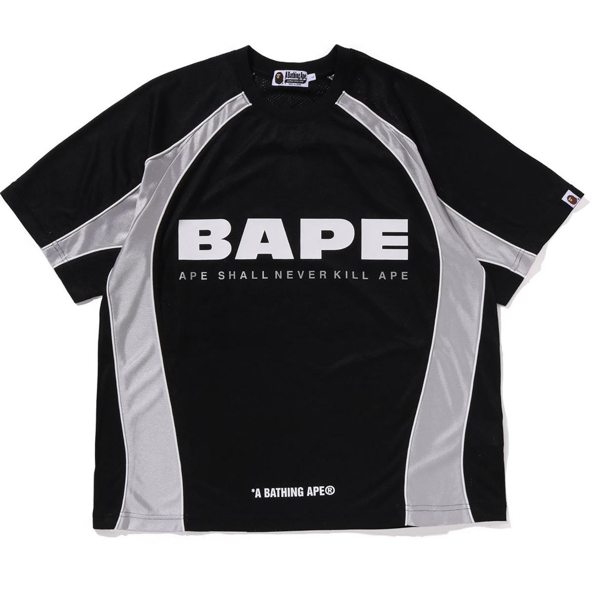 SOLID CAMO JACQUARD MULTILOGO RELAXED FIT FOOTBALL JERSEY MENS