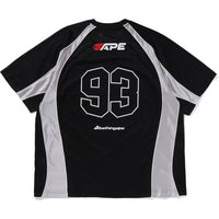 SOLID CAMO JACQUARD MULTILOGO RELAXED FIT FOOTBALL JERSEY MENS