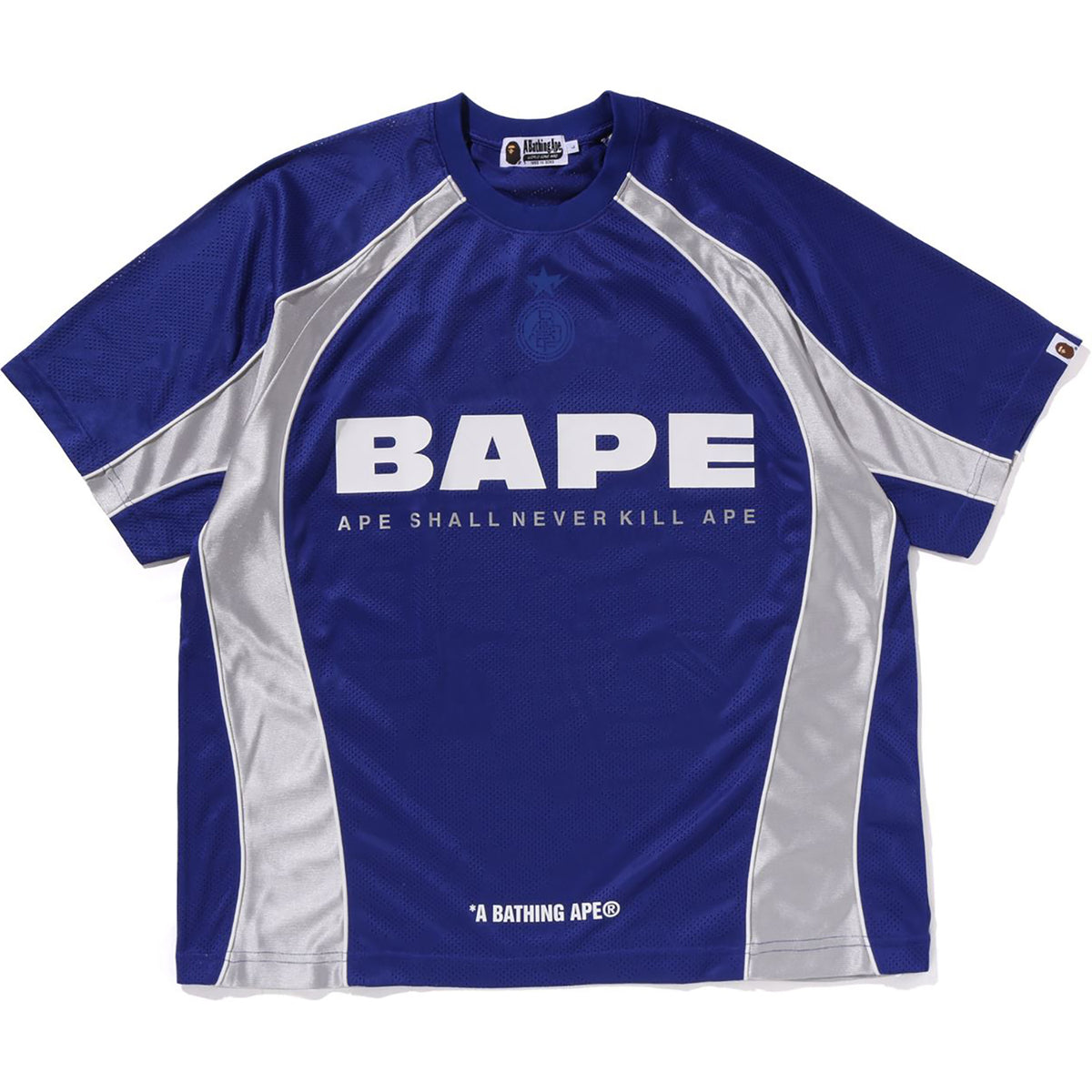 SOLID CAMO JACQUARD MULTILOGO RELAXED FIT FOOTBALL JERSEY MENS