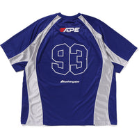 SOLID CAMO JACQUARD MULTILOGO RELAXED FIT FOOTBALL JERSEY MENS