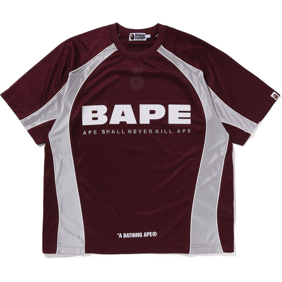 SOLID CAMO JACQUARD MULTILOGO RELAXED FIT FOOTBALL JERSEY MENS