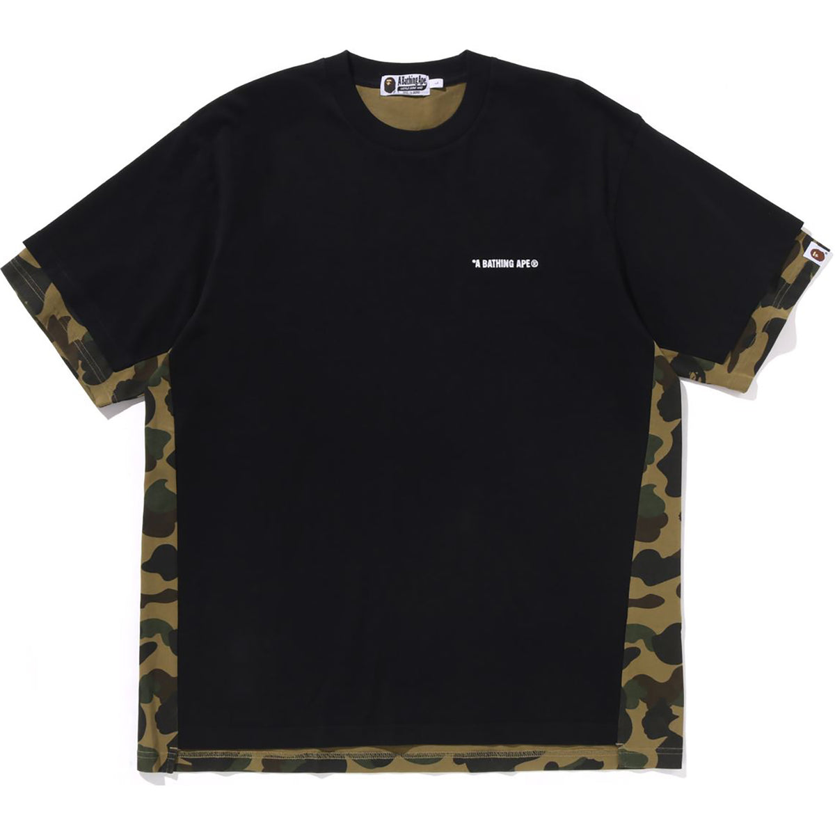 1ST CAMO HEAVY WASHED BLOCKING RELAXED FIT TEE MENS