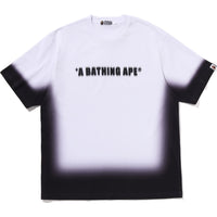 SPRAY PRINT BATHING APE LOGO RELAXED FIT TEE MENS