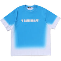 SPRAY PRINT BATHING APE LOGO RELAXED FIT TEE MENS