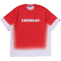 SPRAY PRINT BATHING APE LOGO RELAXED FIT TEE MENS