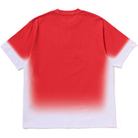 SPRAY PRINT BATHING APE LOGO RELAXED FIT TEE MENS