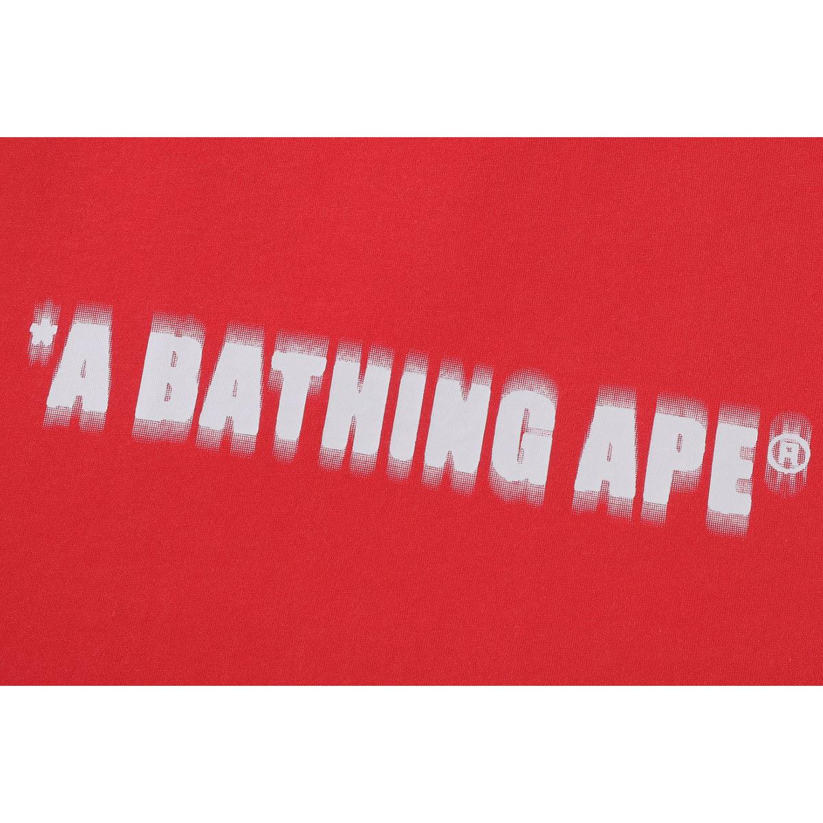 SPRAY PRINT BATHING APE LOGO RELAXED FIT TEE MENS