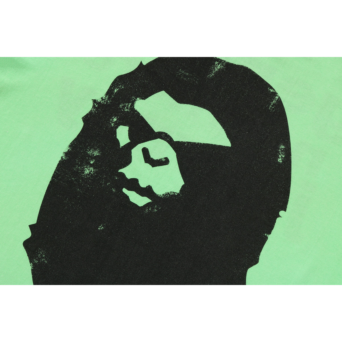 BAPE X SAINT MXXXXXX MAD FACE HANDPRINTING TEE MENS
