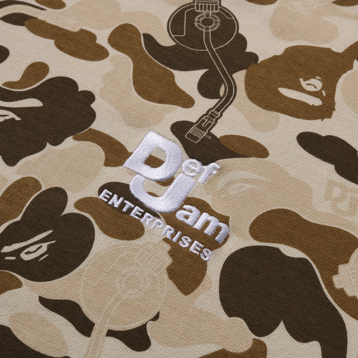 BAPE X DEF JAM CAMO RELAXED FIT TEE MENS