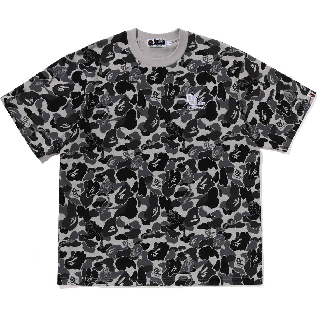BAPE X DEF JAM CAMO RELAXED FIT TEE MENS