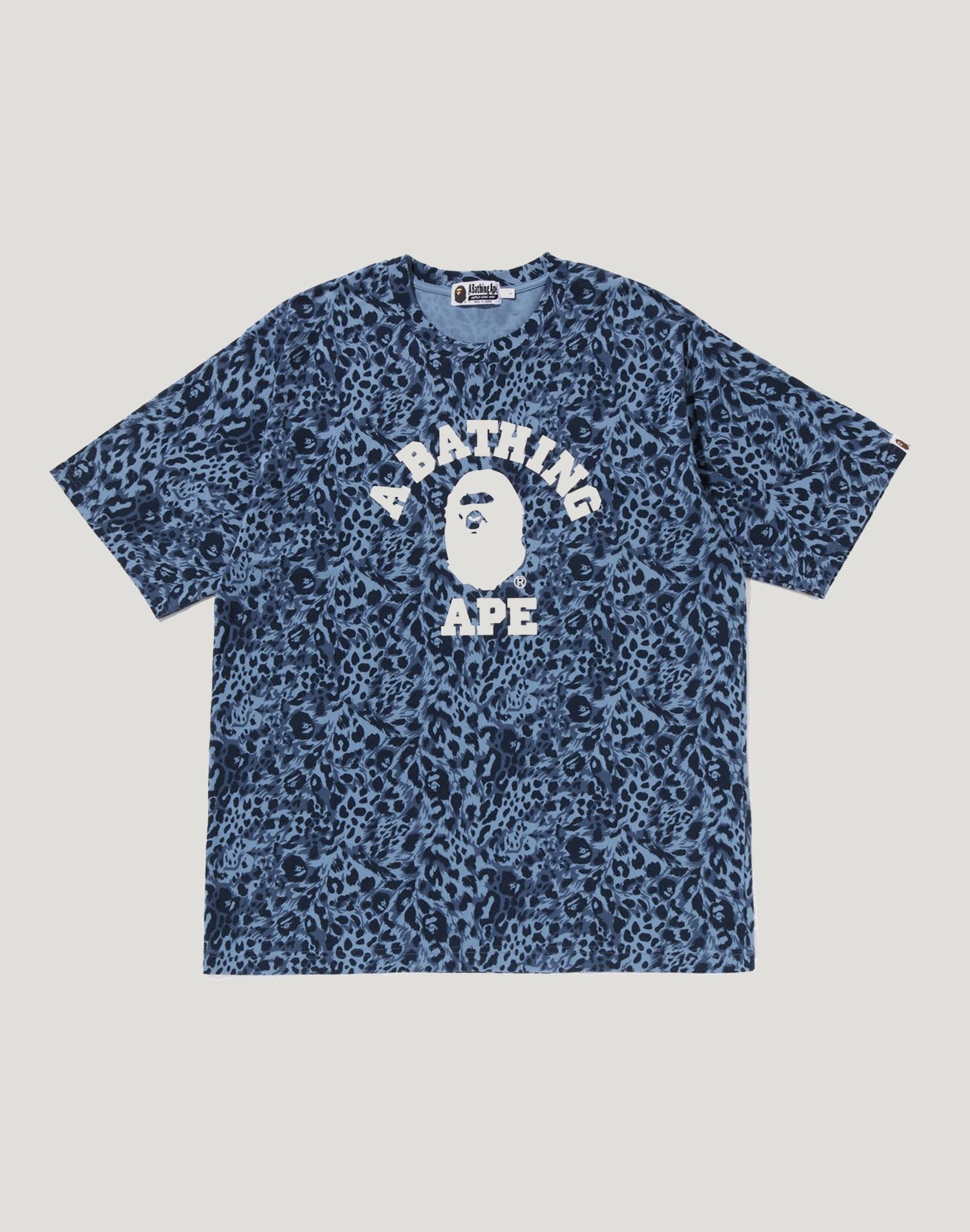 WILD LEOPARD PATTERN COLLEGE RELAXED FIT TEE MENS – us.bape.com