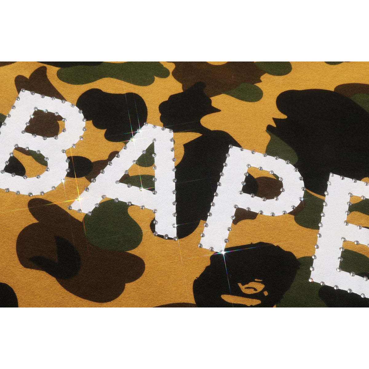 1ST CAMO BAPE RHINESTONE TEE MENS