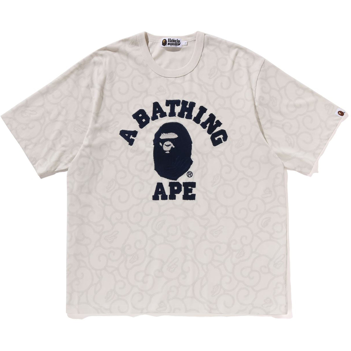 WASHED CLOUD CAMO COLLEGE RELAXED FIT TEE MENS