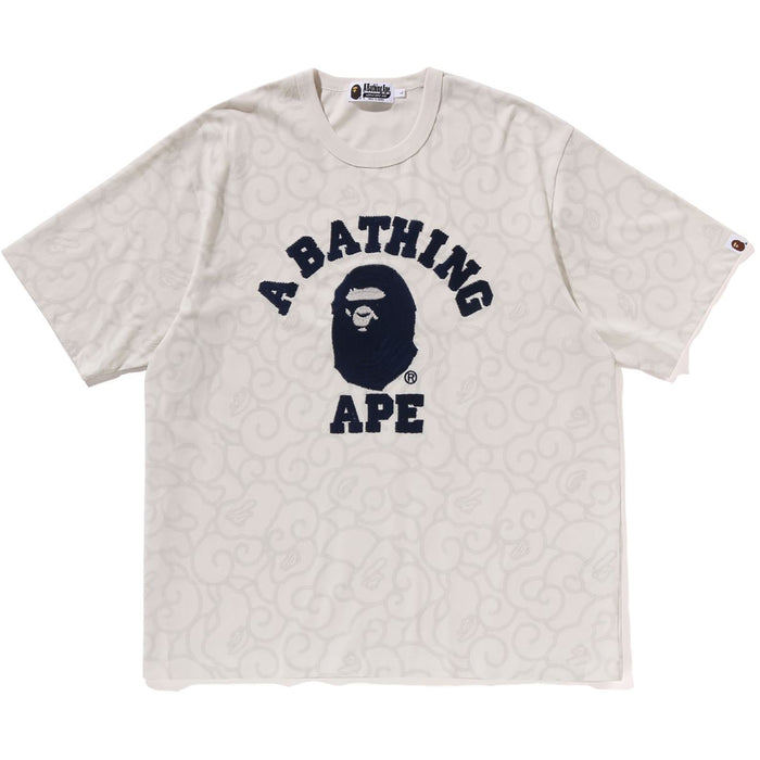 WASHED CLOUD CAMO COLLEGE RELAXED FIT TEE MENS