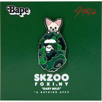 BAPE X STRAY KIDS FOXI.NY METAL PIN