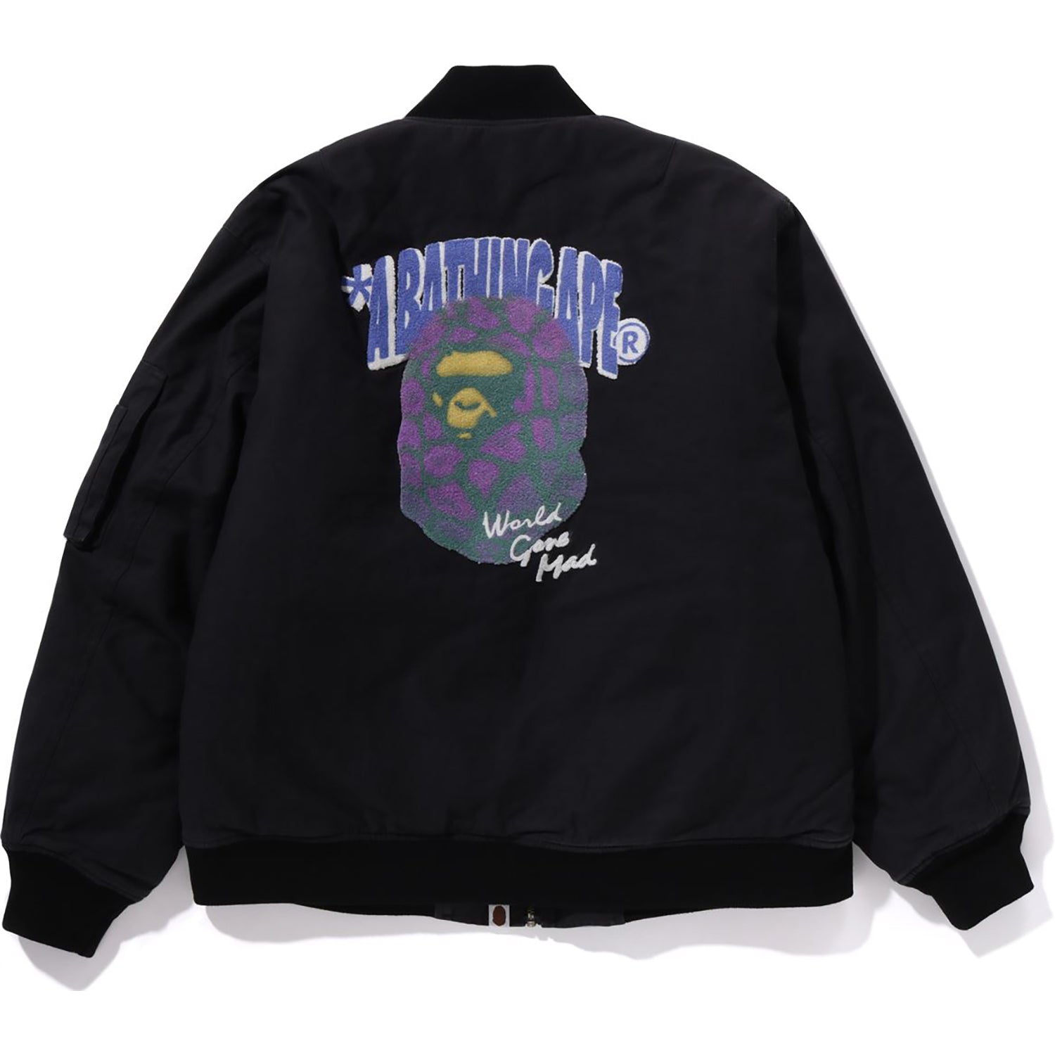 GRAFFITI BOMBER JACKET RELAXED FIT MENS us.bape