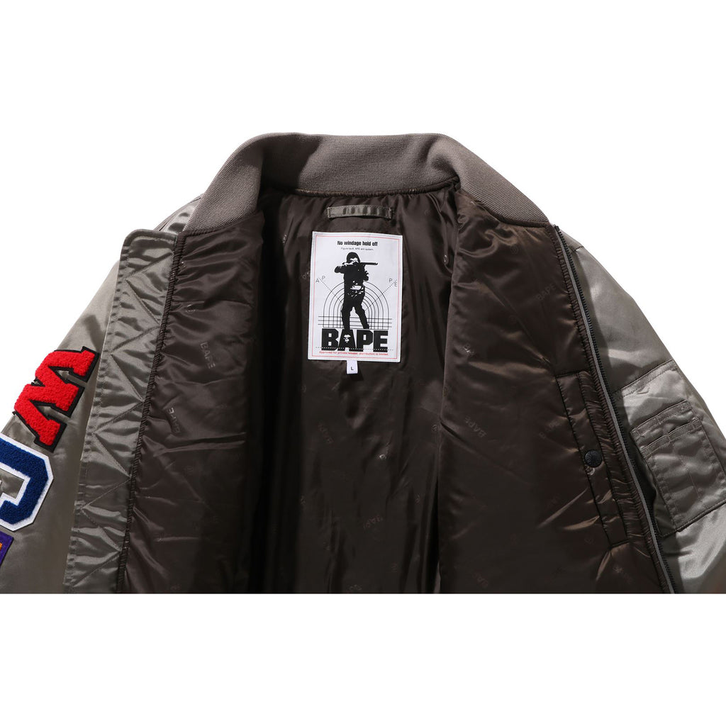 SHARK LOOSE FIT MA-1 MENS – us.bape.com