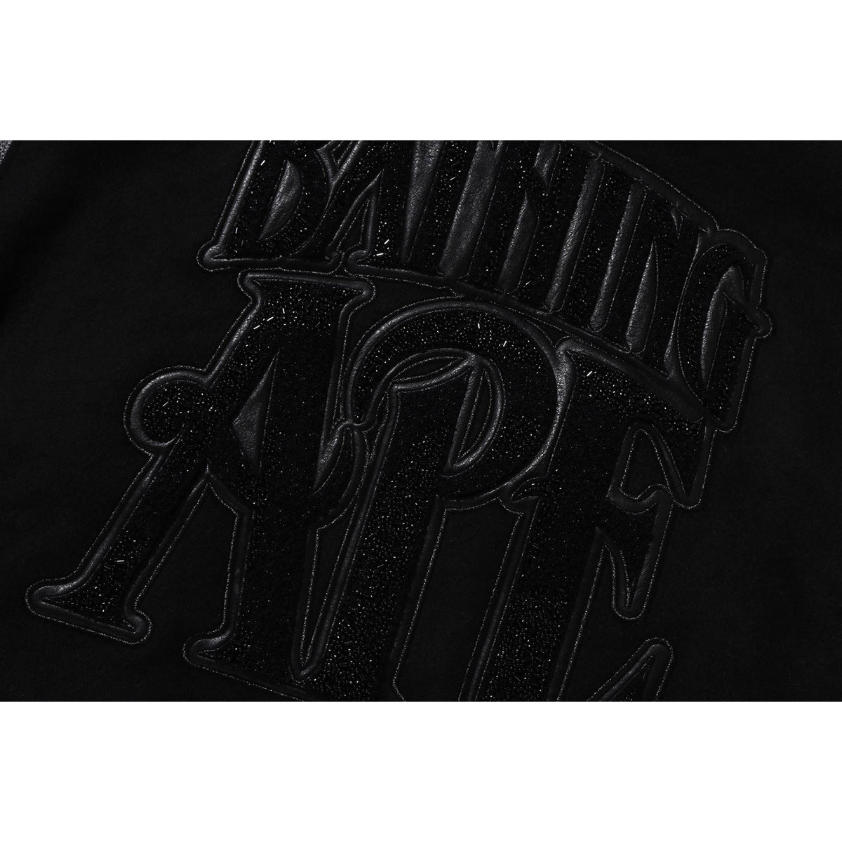 LINE CAMO MULTI LOGO WOOL VARSITY JACKET MENS