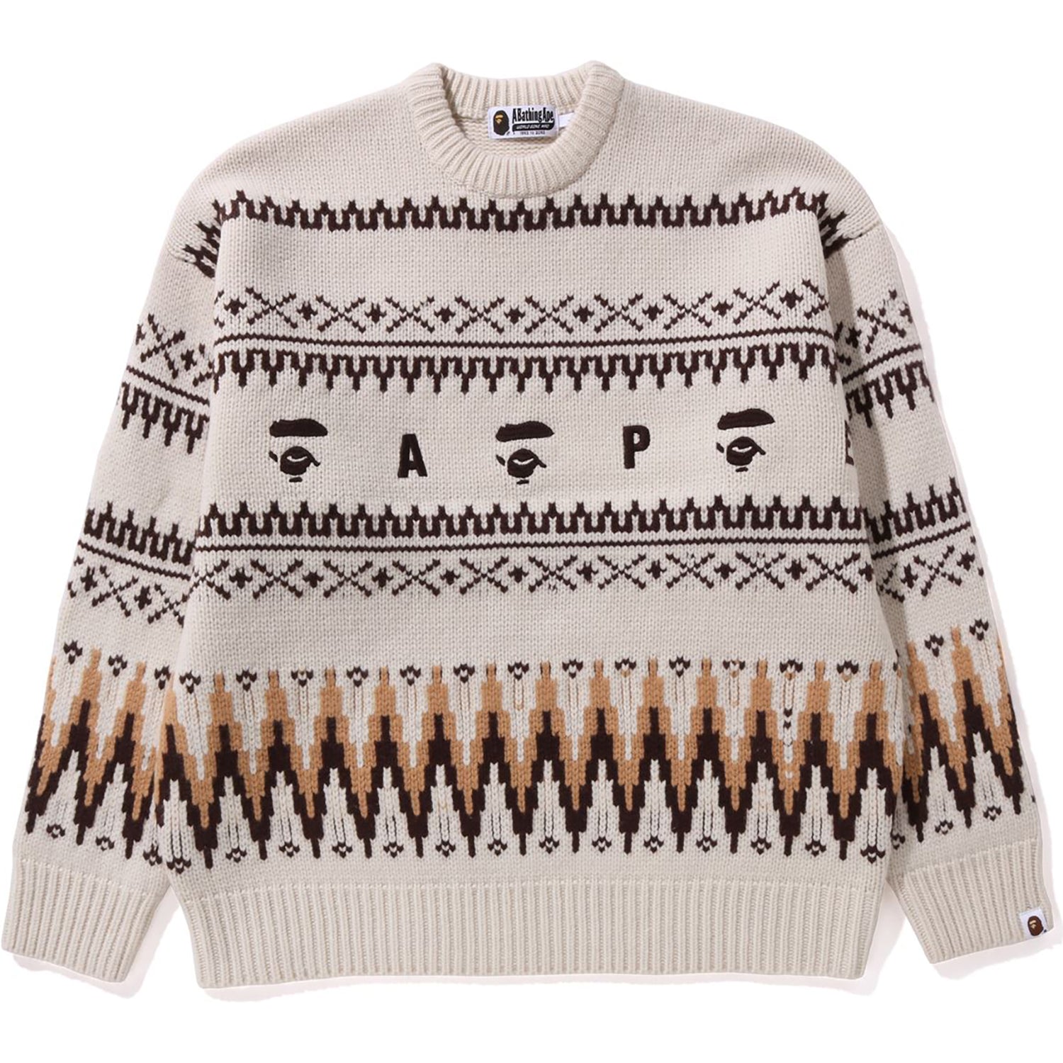 BAPE SNOWFLAKE KNIT SWEATER MENS