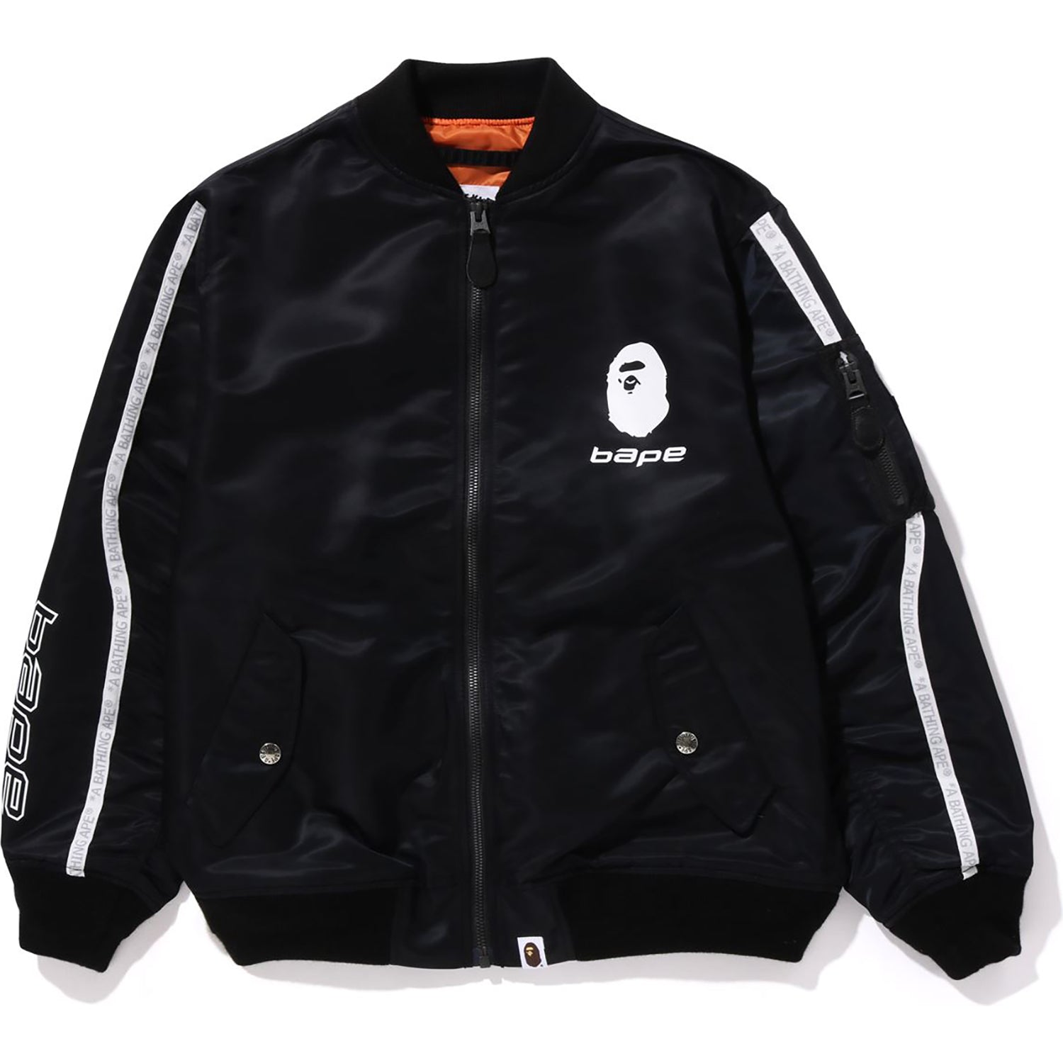 A BATHING APE LINE BOMBER JACKET LOOSE FIT JR KIDS – us 