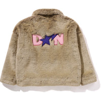 BAPE X DON TOLIVER FAUX FUR JACKET