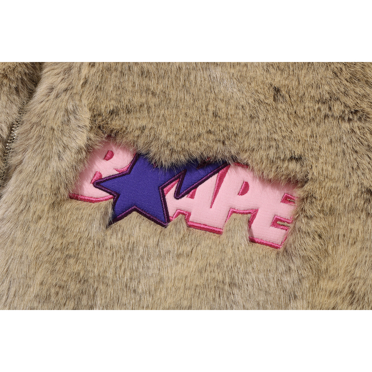 BAPE X DON TOLIVER FAUX FUR JACKET