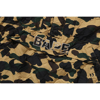 CRINKLE EFFECT 1ST CAMO HALF ZIP HOODIE JACKET MENS
