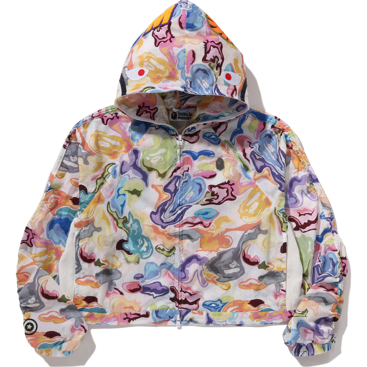 ART CAMO SHARK FULL ZIP HOODIE JACKET LADIES
