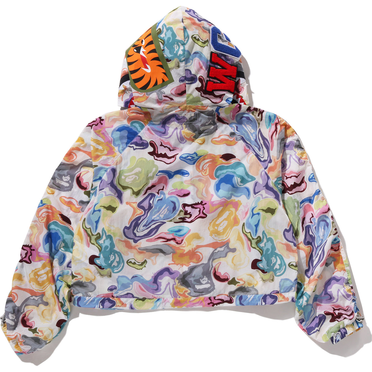 ART CAMO SHARK FULL ZIP HOODIE JACKET LADIES